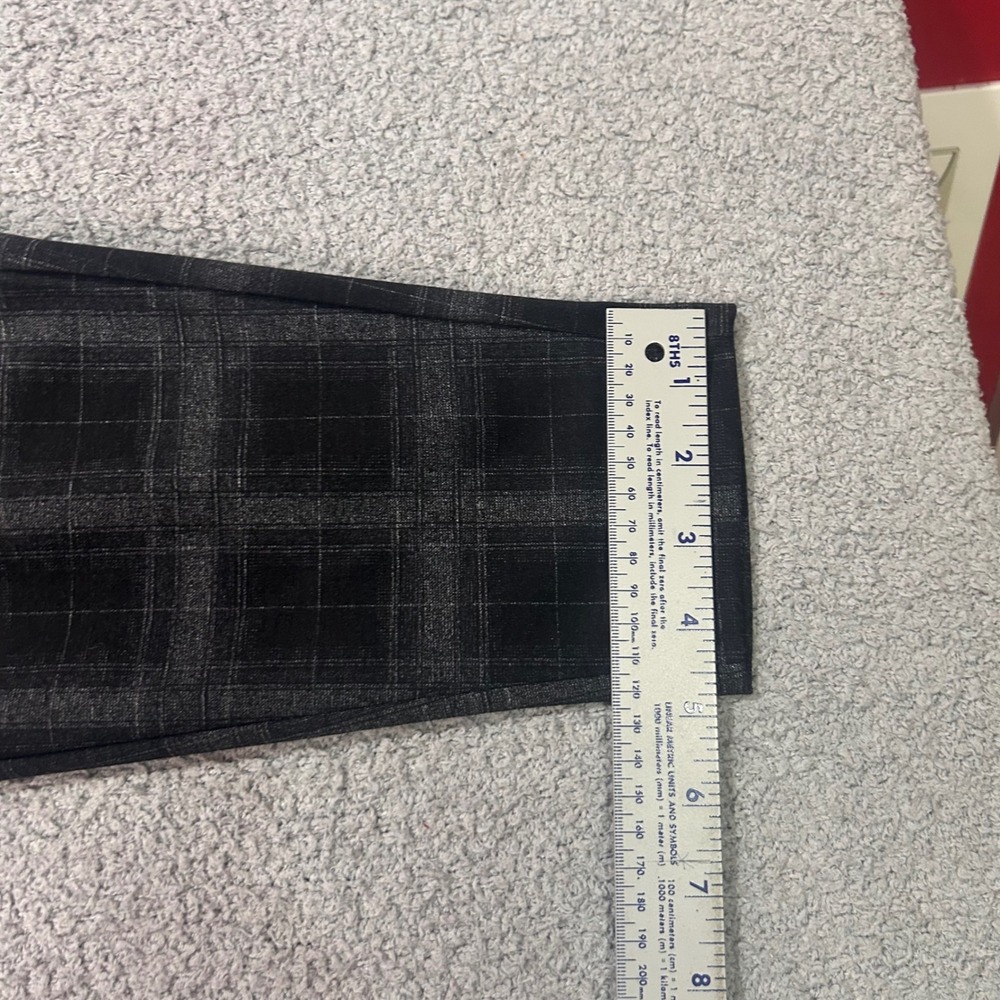YoungLA Trousers 615 Immortal 32x28 Grey Plaid Streetwear Dark Academia Slim - Picture 10 of 11